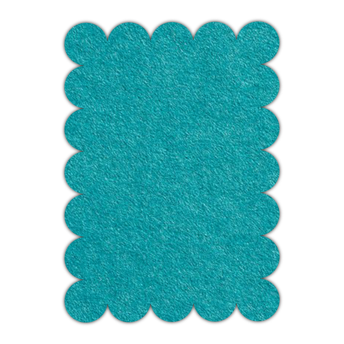 CMYK Print on Aqua Blue Cardstock | Shape P23 | 3" x 4"