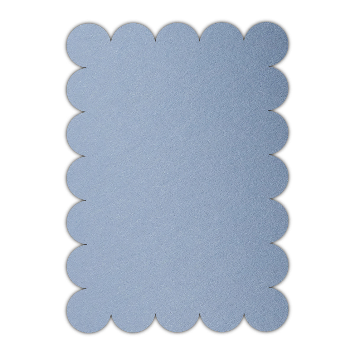 CMYK Print on Azure Blue Cardstock | Shape P23 | 3" x 4"