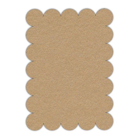 CMYK Print on Camel Cardstock | Shape P23 | 11" x 14"