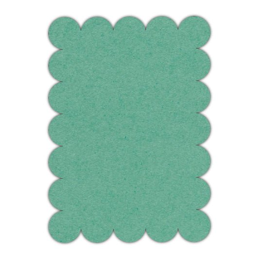 CMYK Print on Caribbean Blue Cardstock | Shape P23 | 11" x 14"
