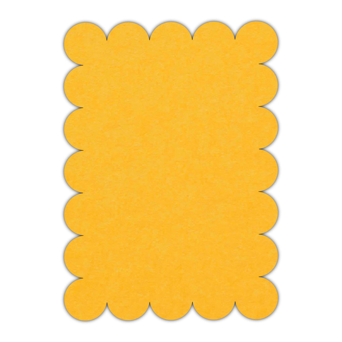 CMYK Print on Indian Yellow Cardstock | Shape P23 | 3" x 5"