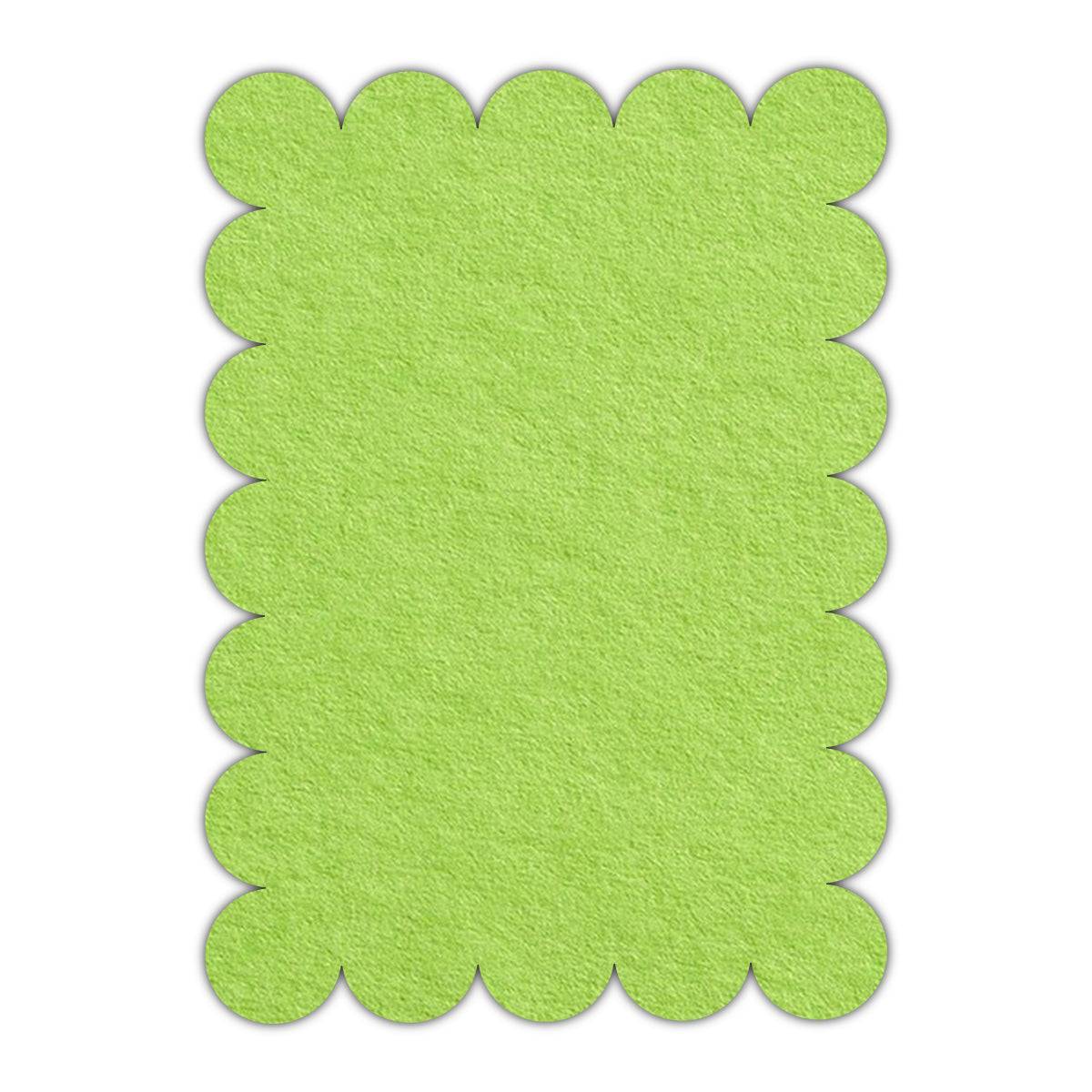 CMYK Print on Leaf Green Cardstock | Shape P23 | 6" x 9"