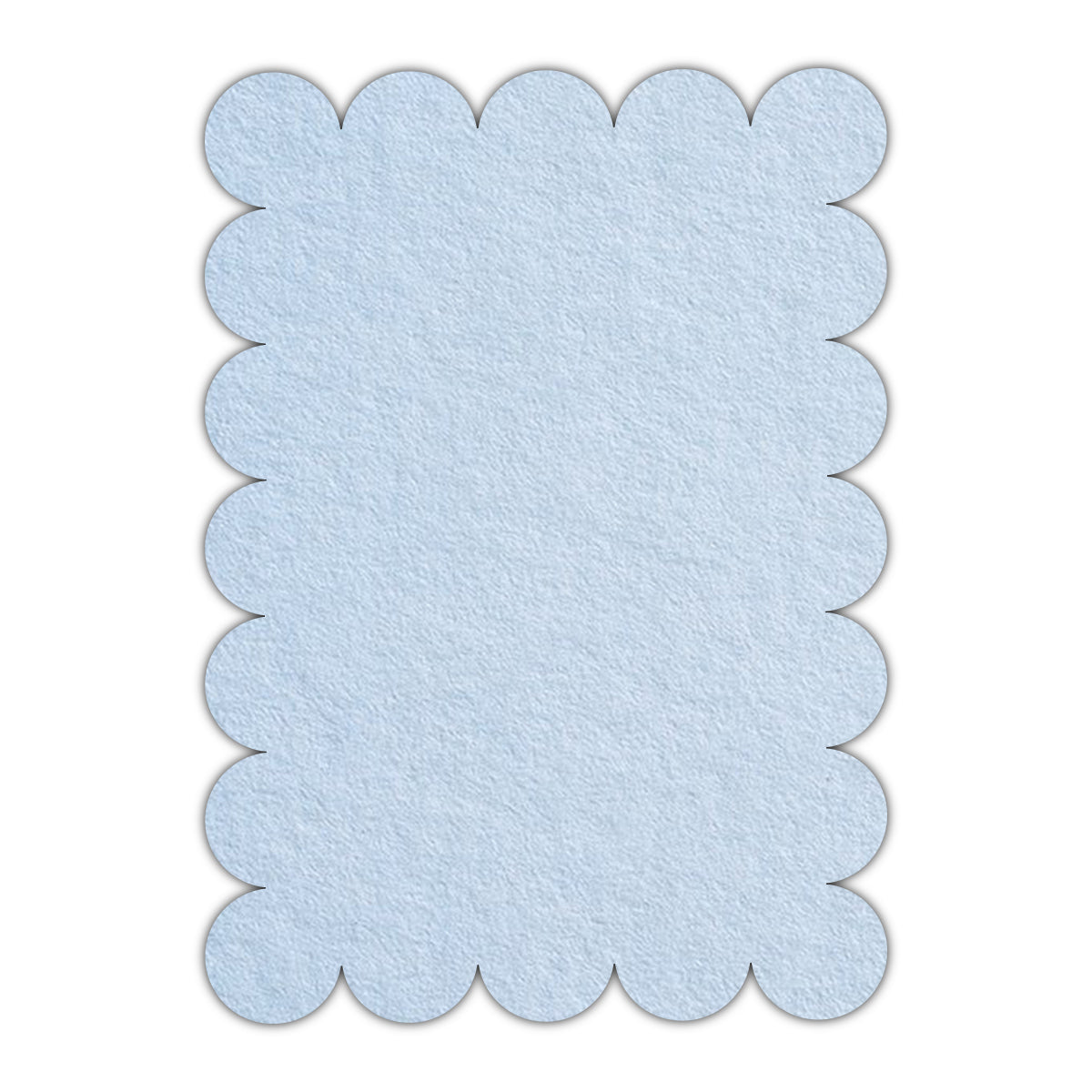 CMYK Print on Light Sky Blue Cardstock | Shape P23 | 3" x 4"