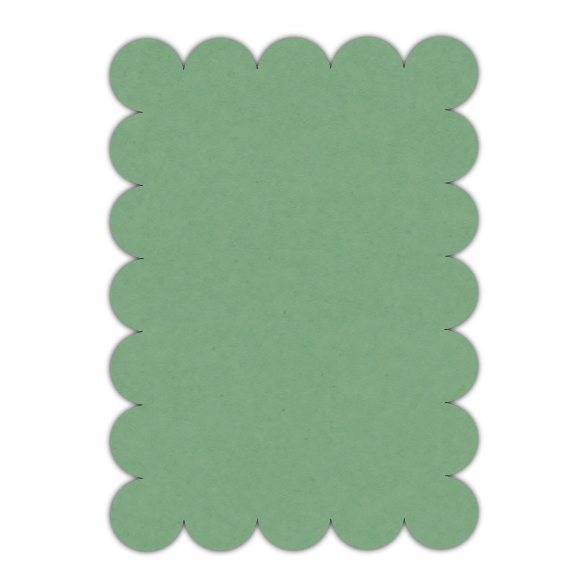 CMYK Print on Matcha Tea Cardstock | Shape P23 | 5" x 7"