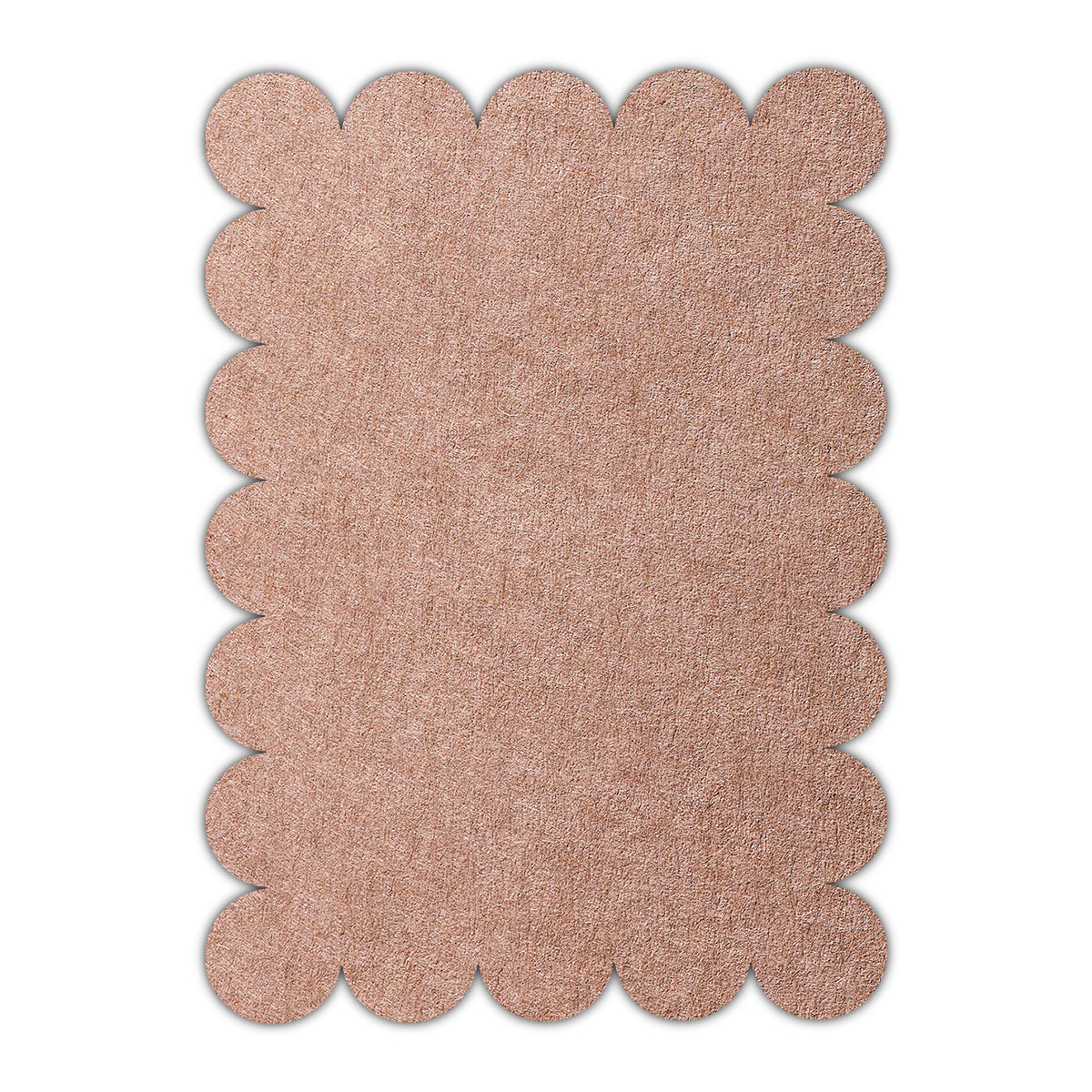 CMYK Print on Nubuck Brown Cardstock | Shape P23 | 2" x 3"