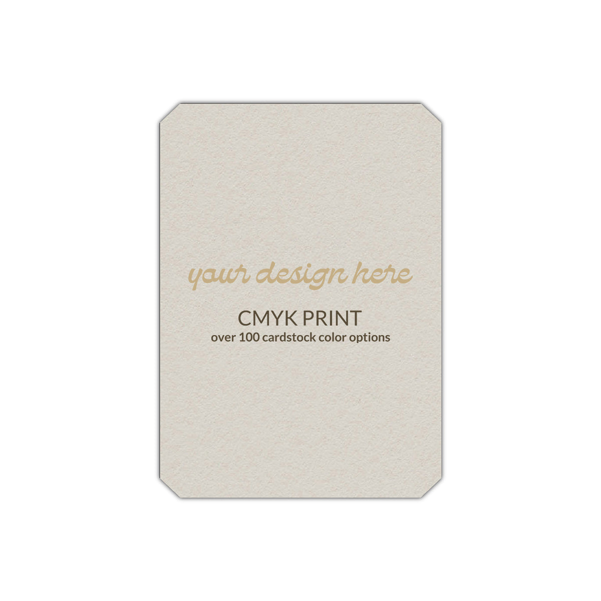 Shape P24 Diecut Card | CMYK Print | 6" x 9"