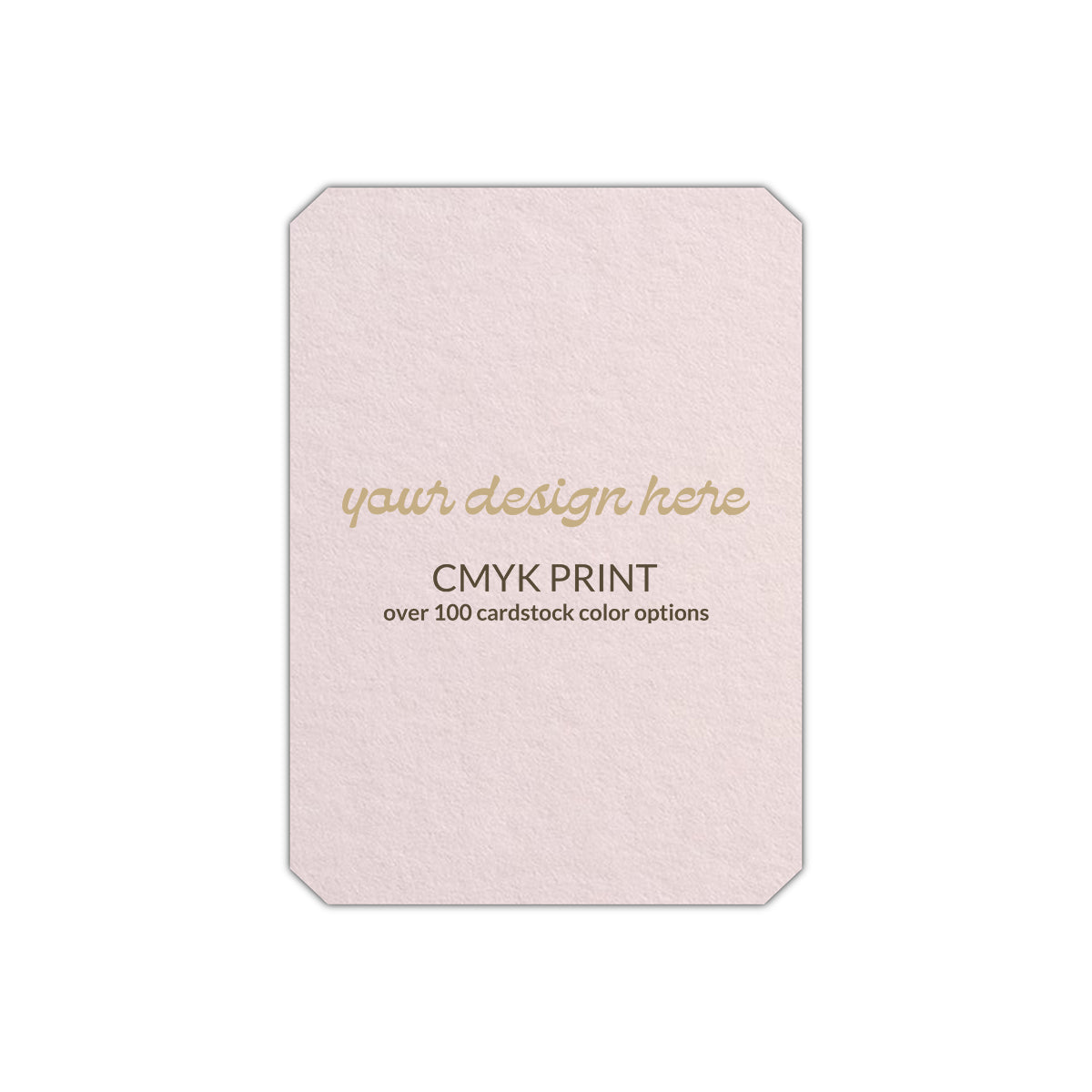 Shape P24 Diecut Card | CMYK Print | 3" x 4"