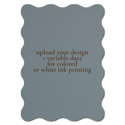 Individually Personalized Wedding Prints on Diecut Cardstock - Shape P240