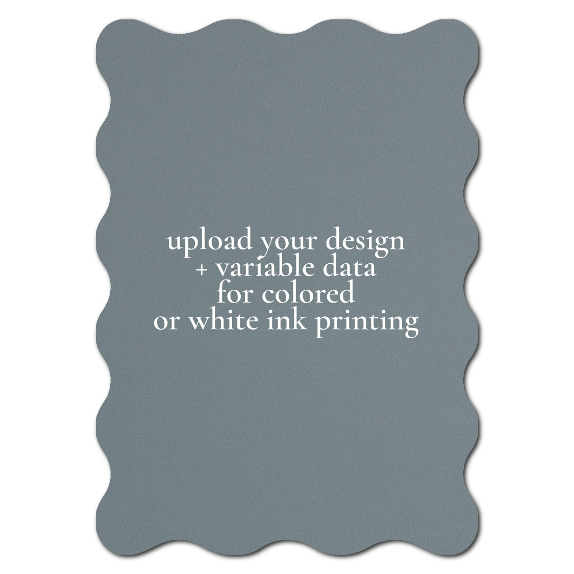 Individually Personalized Wedding Prints on Diecut Cardstock - Shape P240