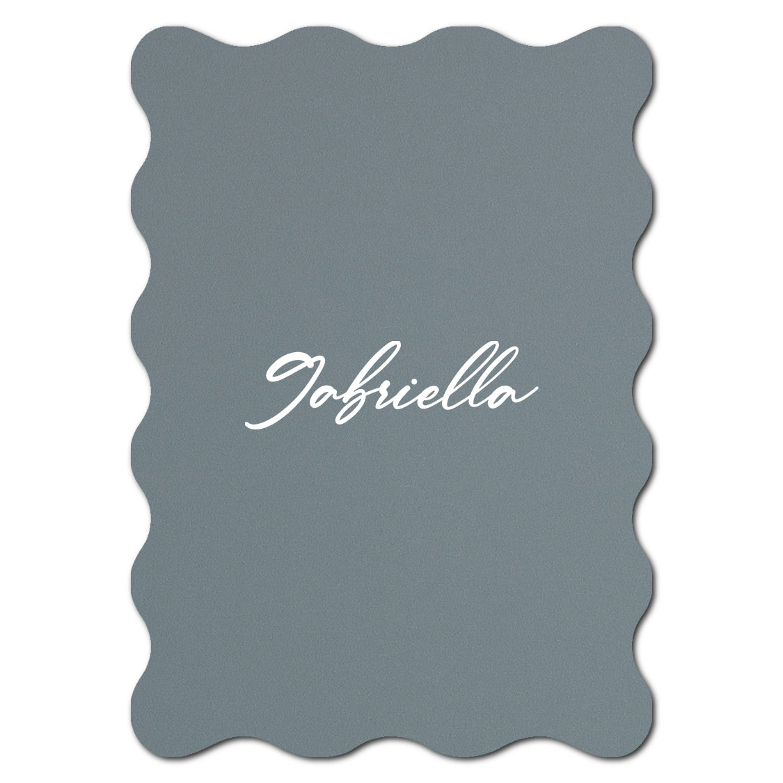 Individually Personalized Wedding Prints on Diecut Cardstock - Shape P240