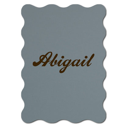 Individually Personalized Wedding Prints on Diecut Cardstock - Shape P240