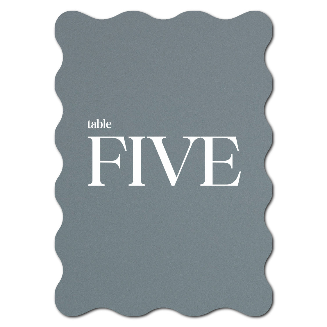 Individually Personalized Wedding Prints on Diecut Cardstock - Shape P240