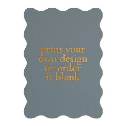 Custom Wedding Prints on Diecut Shaped Cardstock | Shape P240