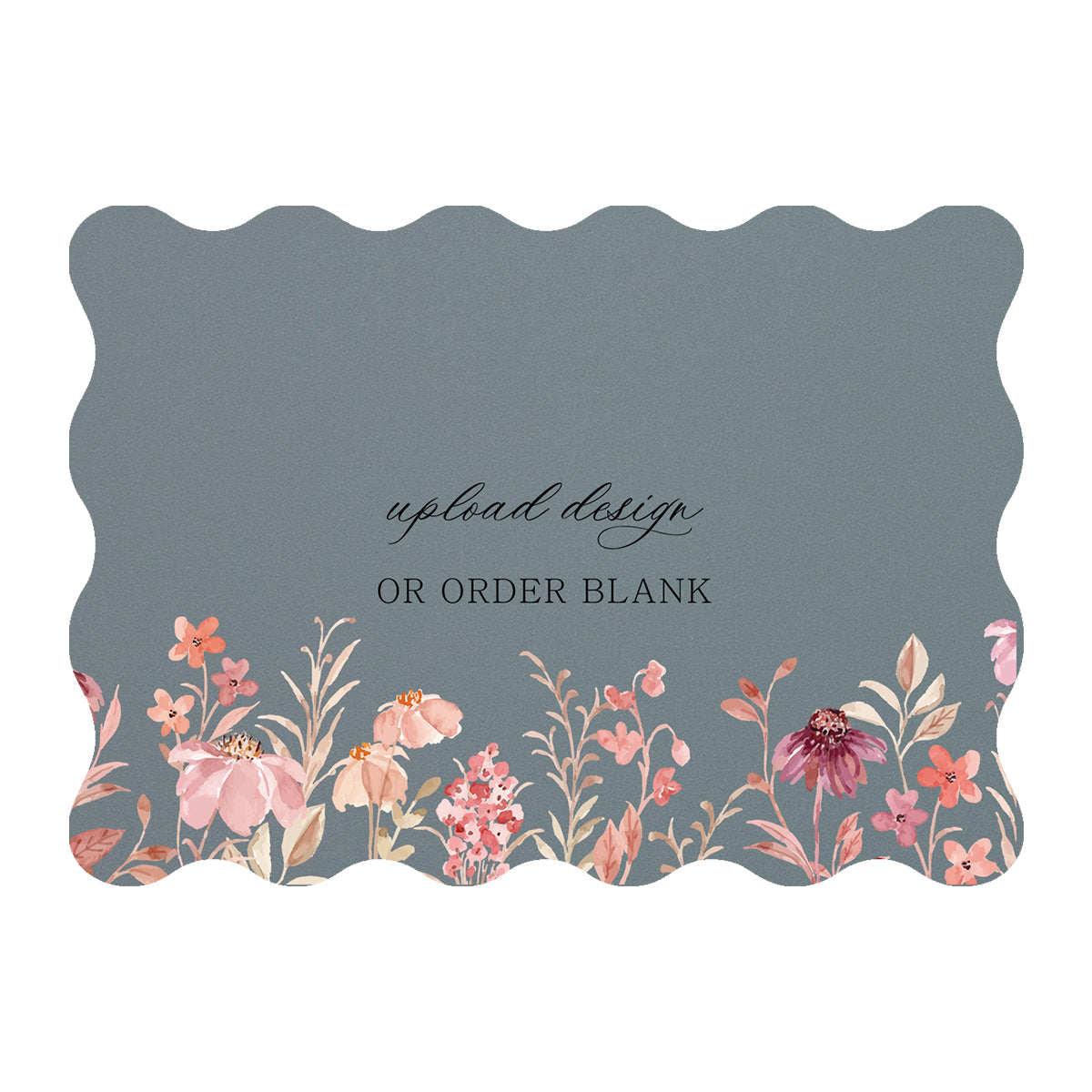 Custom Wedding Prints on Diecut Shaped Cardstock | Shape P240