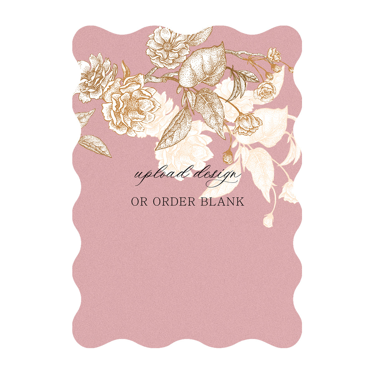 Custom Wedding Prints on Diecut Shaped Cardstock | Shape P240