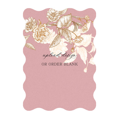 Custom Wedding Prints on Diecut Shaped Cardstock | Shape P240