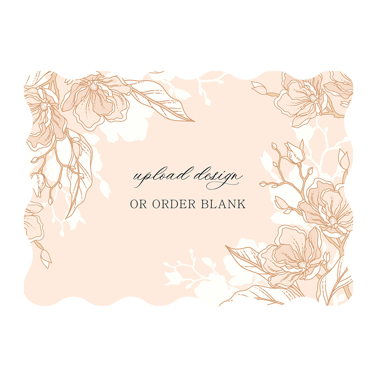 Custom Wedding Prints on Diecut Shaped Cardstock | Shape P240