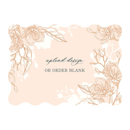 Custom Wedding Prints on Diecut Shaped Cardstock | Shape P240