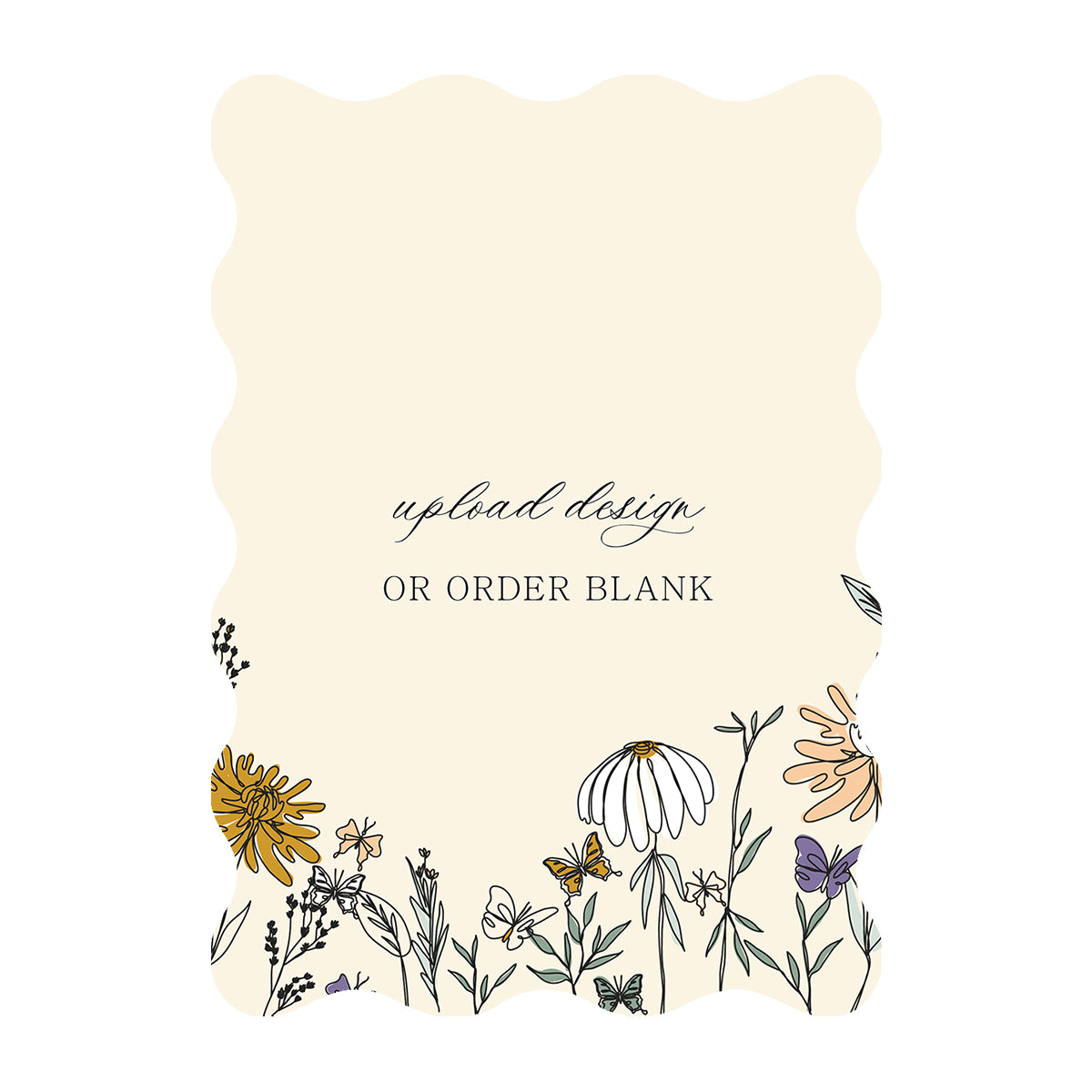 Custom Wedding Prints on Diecut Shaped Cardstock | Shape P240