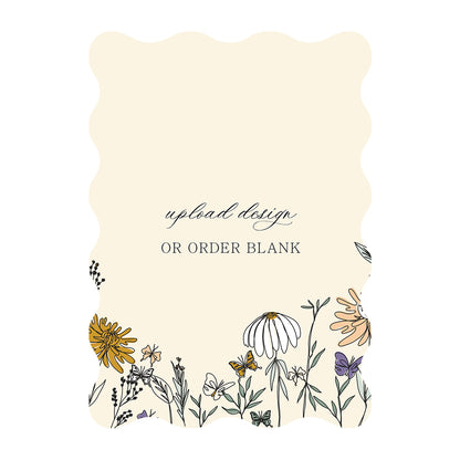 Custom Wedding Prints on Diecut Shaped Cardstock | Shape P240