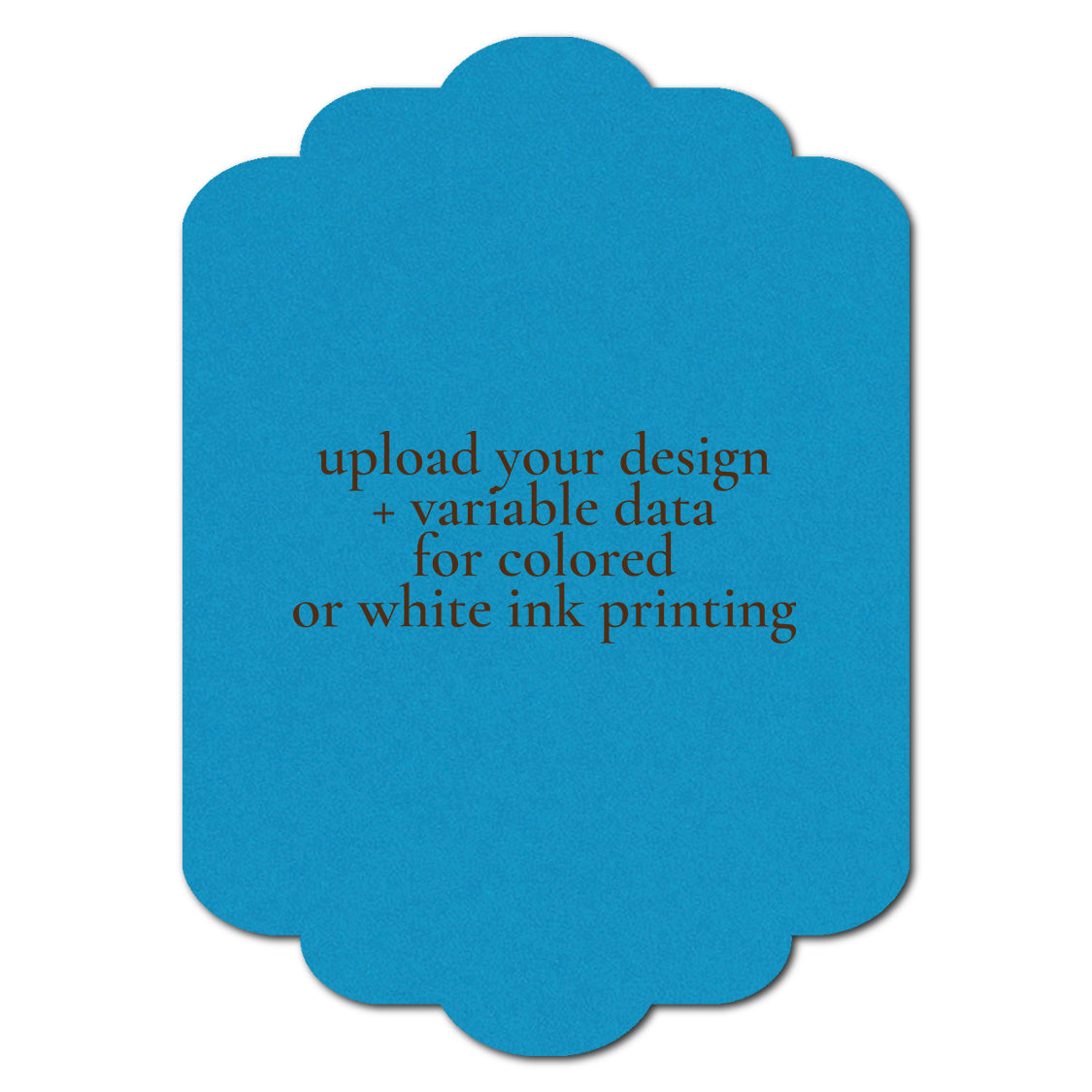 Individually Personalized Wedding Prints on Diecut Cardstock - Shape P241