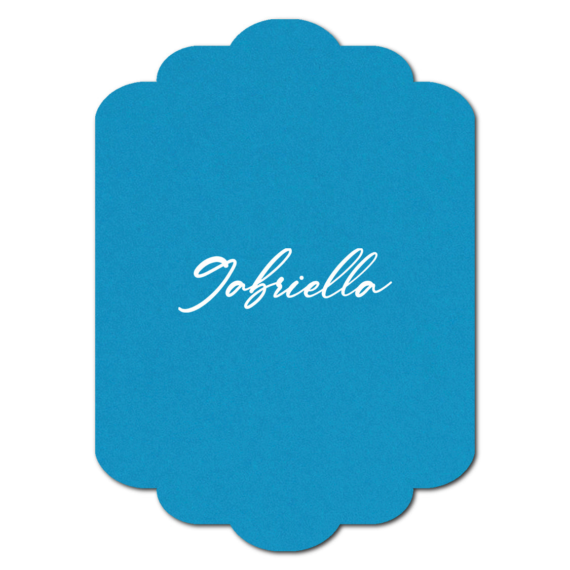 Individually Personalized Wedding Prints on Diecut Cardstock - Shape P241
