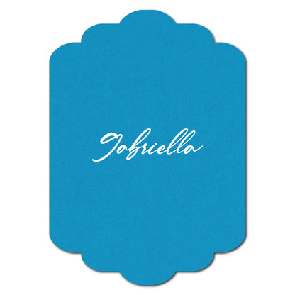 Individually Personalized Wedding Prints on Diecut Cardstock - Shape P241