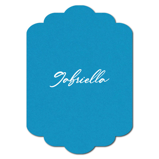 Individually Personalized Wedding Prints on Diecut Cardstock - Shape P241