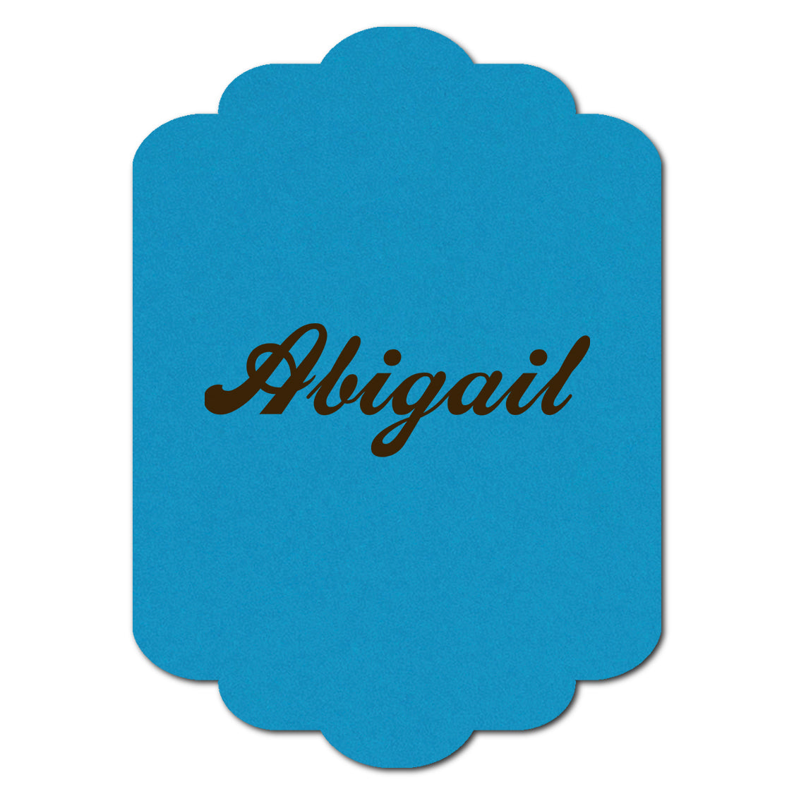 Individually Personalized Wedding Prints on Diecut Cardstock - Shape P241