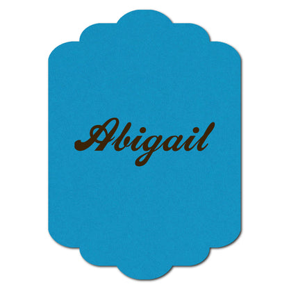 Individually Personalized Wedding Prints on Diecut Cardstock - Shape P241