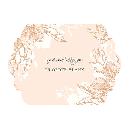 Custom Wedding Prints on Diecut Shaped Cardstock | Shape P241