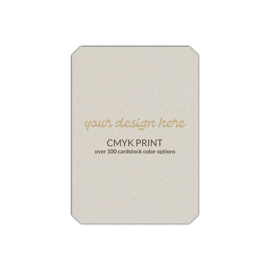 Shape P24 Diecut Card | CMYK Print | 2" x 3"