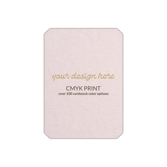 Shape P24 Diecut Card | CMYK Print | 3" x 4"