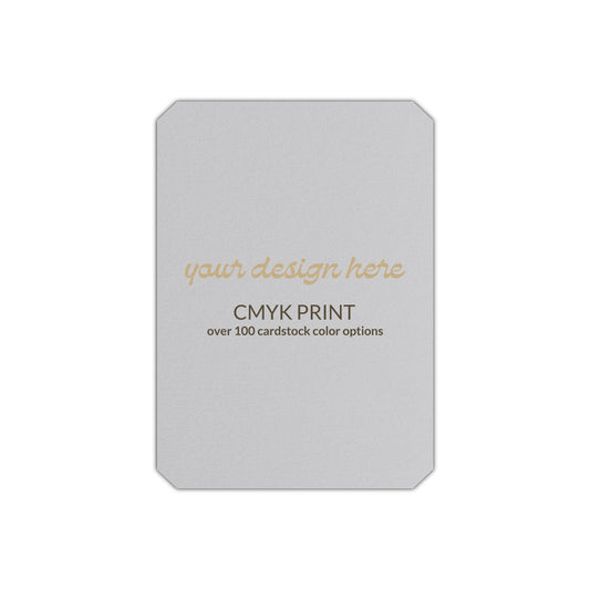 Shape P24 Diecut Card | CMYK Print | 2.5" x 3.5"
