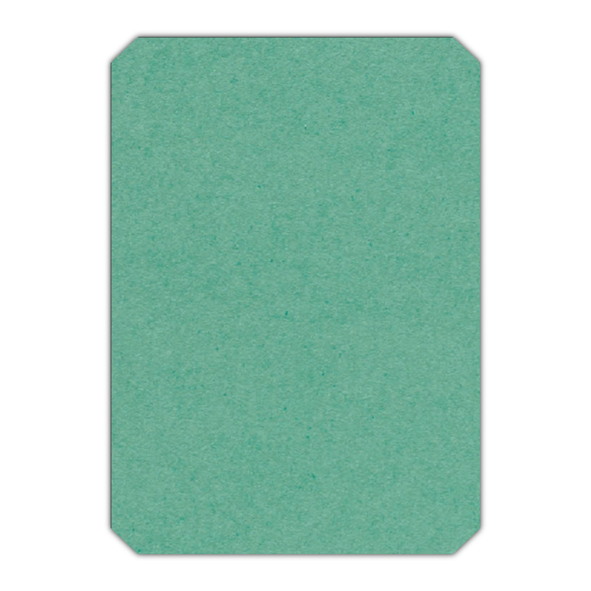 CMYK Print on Caribbean Blue Cardstock | Shape P24 | 3" x 4"