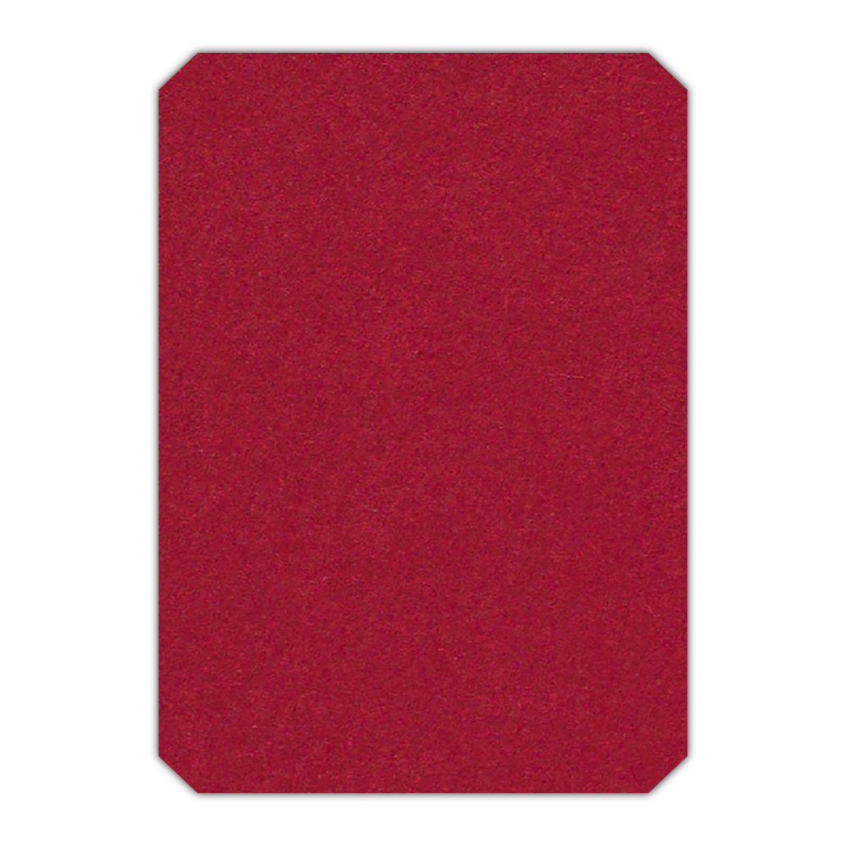 CMYK Print on Guardsman Red Cardstock | Shape P24 | 2" x 3"