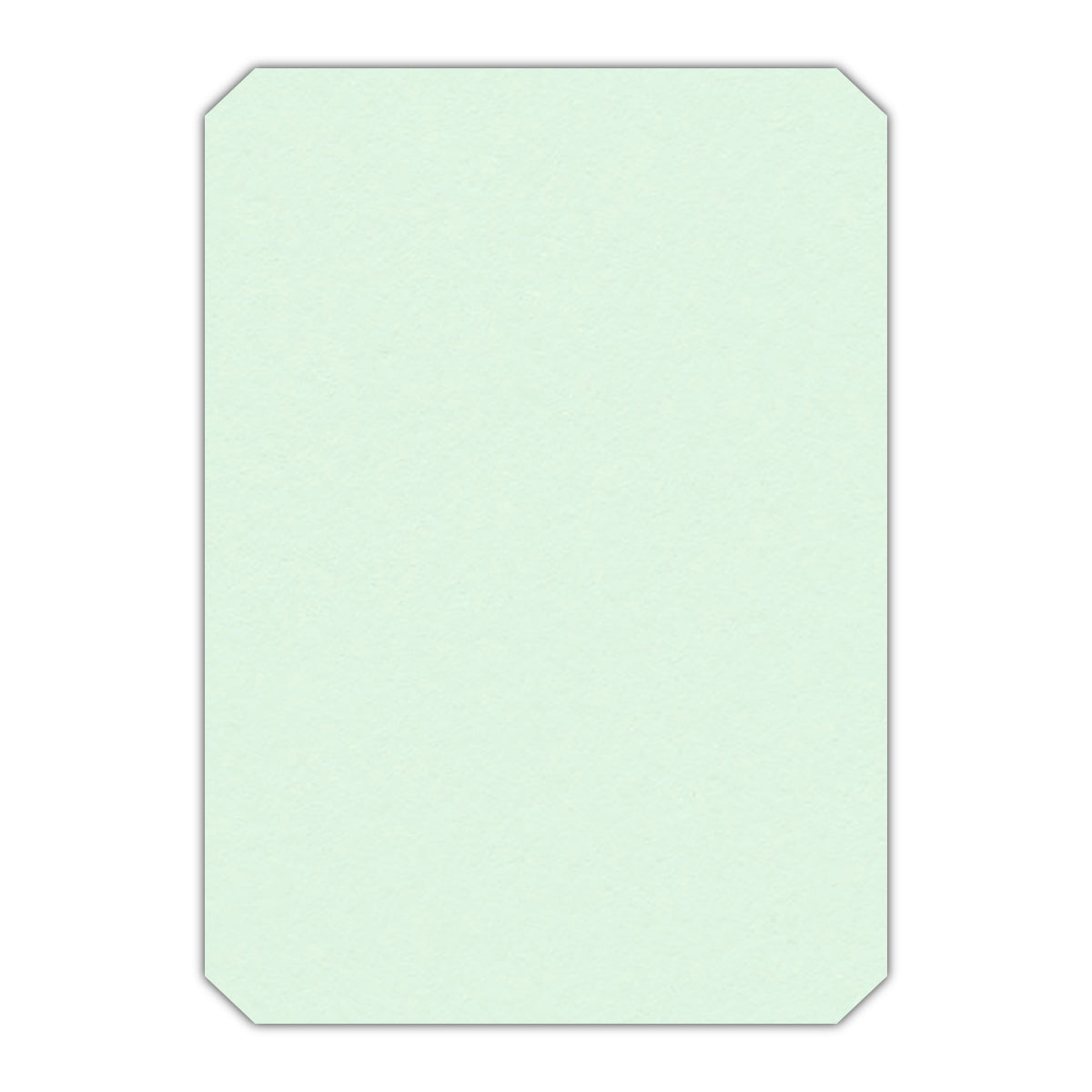CMYK Print on Pastel Green Cardstock | Shape P24 | 2.5" x 3.5"