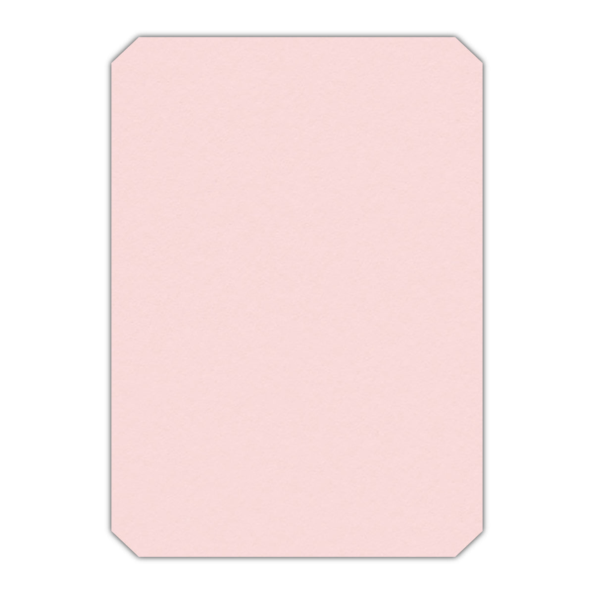 CMYK Print on Pastel Pink Cardstock | Shape P24 | 3" x 5"