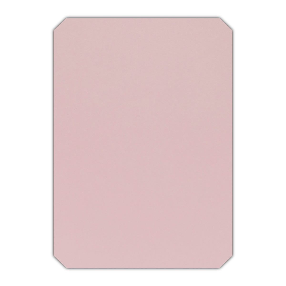 CMYK Print on Shimmer Rose Quartz Cardstock | Shape P24 | 4.25" x 5.5"
