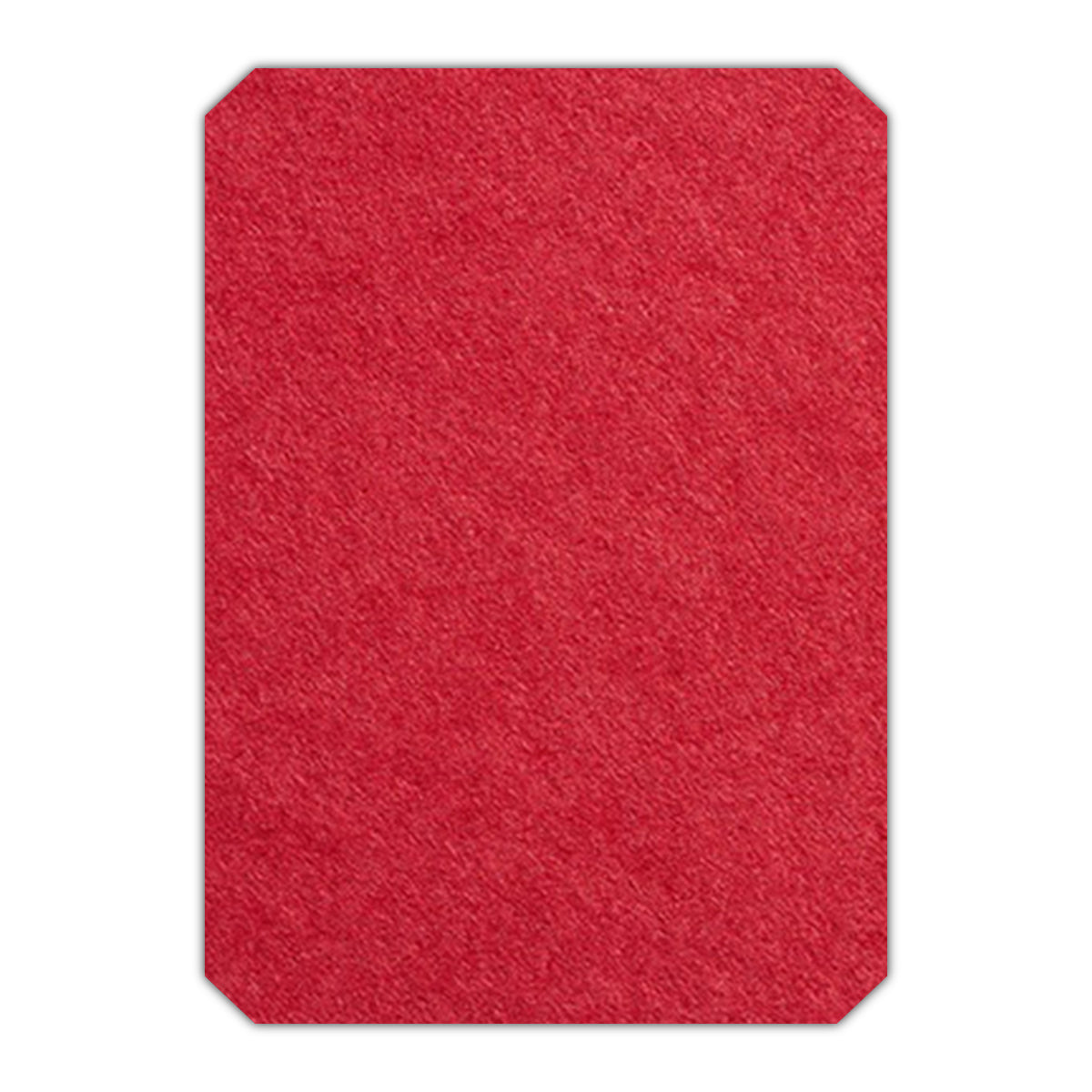 CMYK Print on Scarlet Red Cardstock | Shape P24 | 3" x 4"