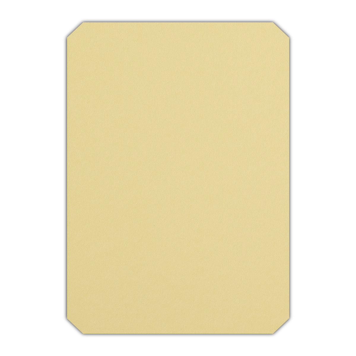 CMYK Print on Sorbet Yellow Cardstock | Shape P24 | 2" x 3.5"
