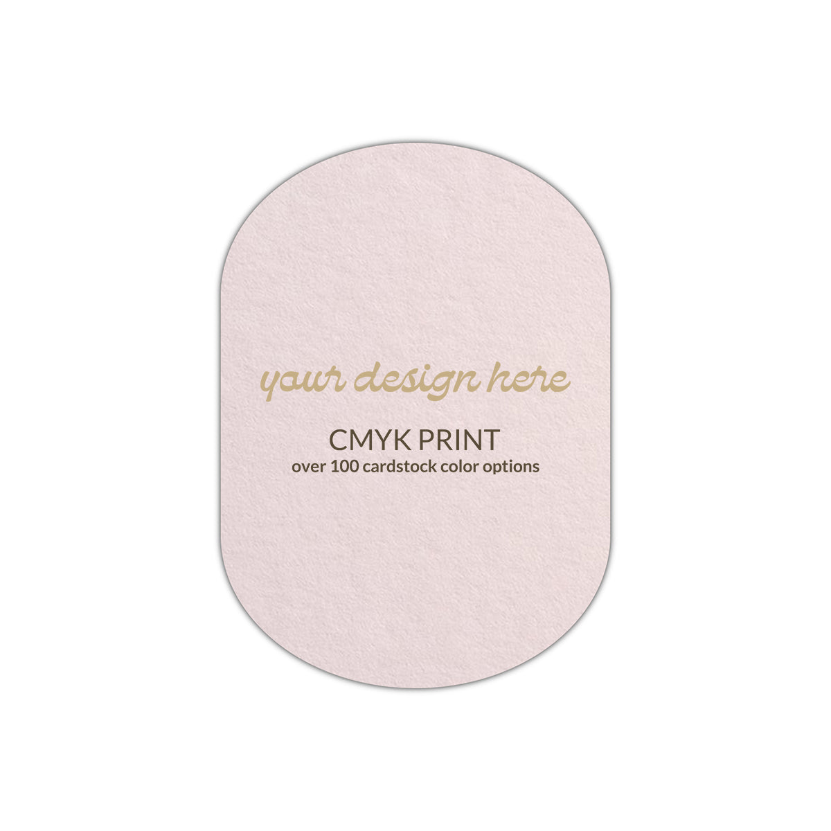 Shape P25 Diecut Card | CMYK Print | 5" x 7"