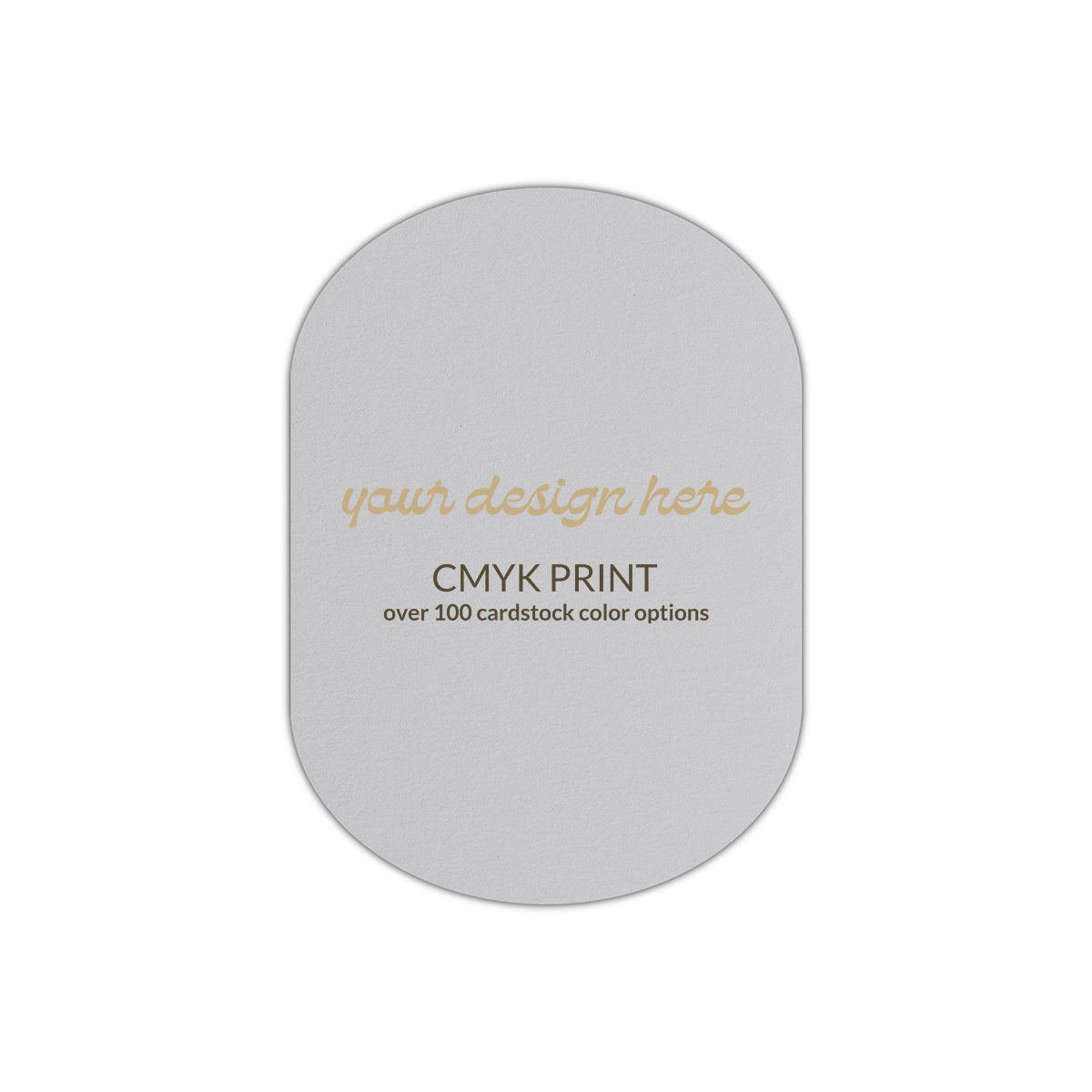 Shape P25 Diecut Card | CMYK Print | 4.25" x 5.5"