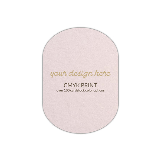 Shape P25 Diecut Card | CMYK Print | 2.5" x 3.5"