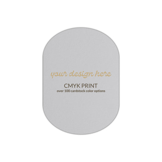 Shape P25 Diecut Card | CMYK Print | 2" x 3.5"