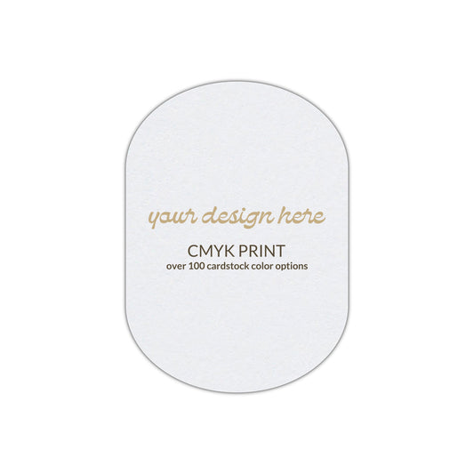 Shape P25 Diecut Card | CMYK Print | 3.5" x 5"