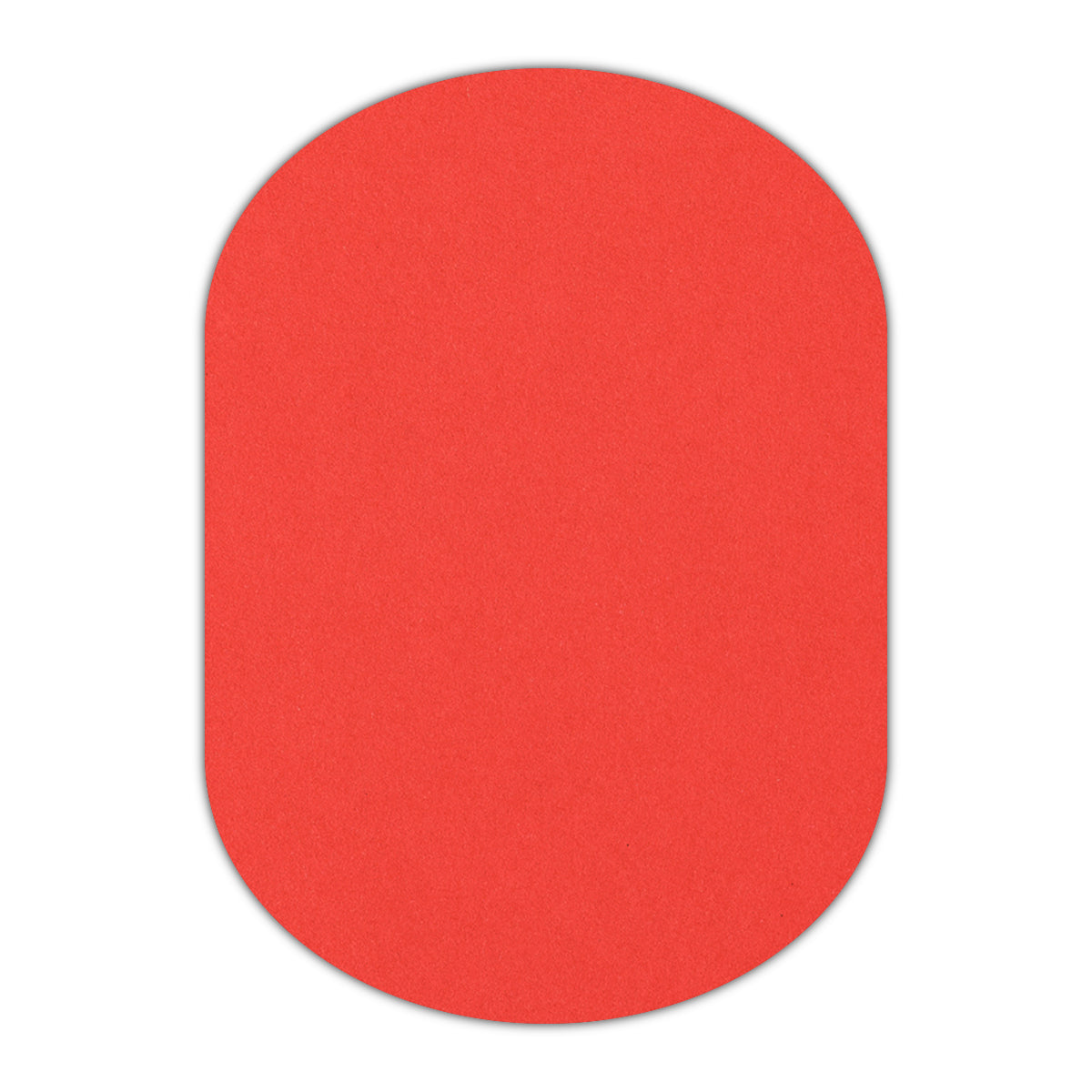 CMYK Print on Bright Red Cardstock | Shape P25 | 5" x 7"