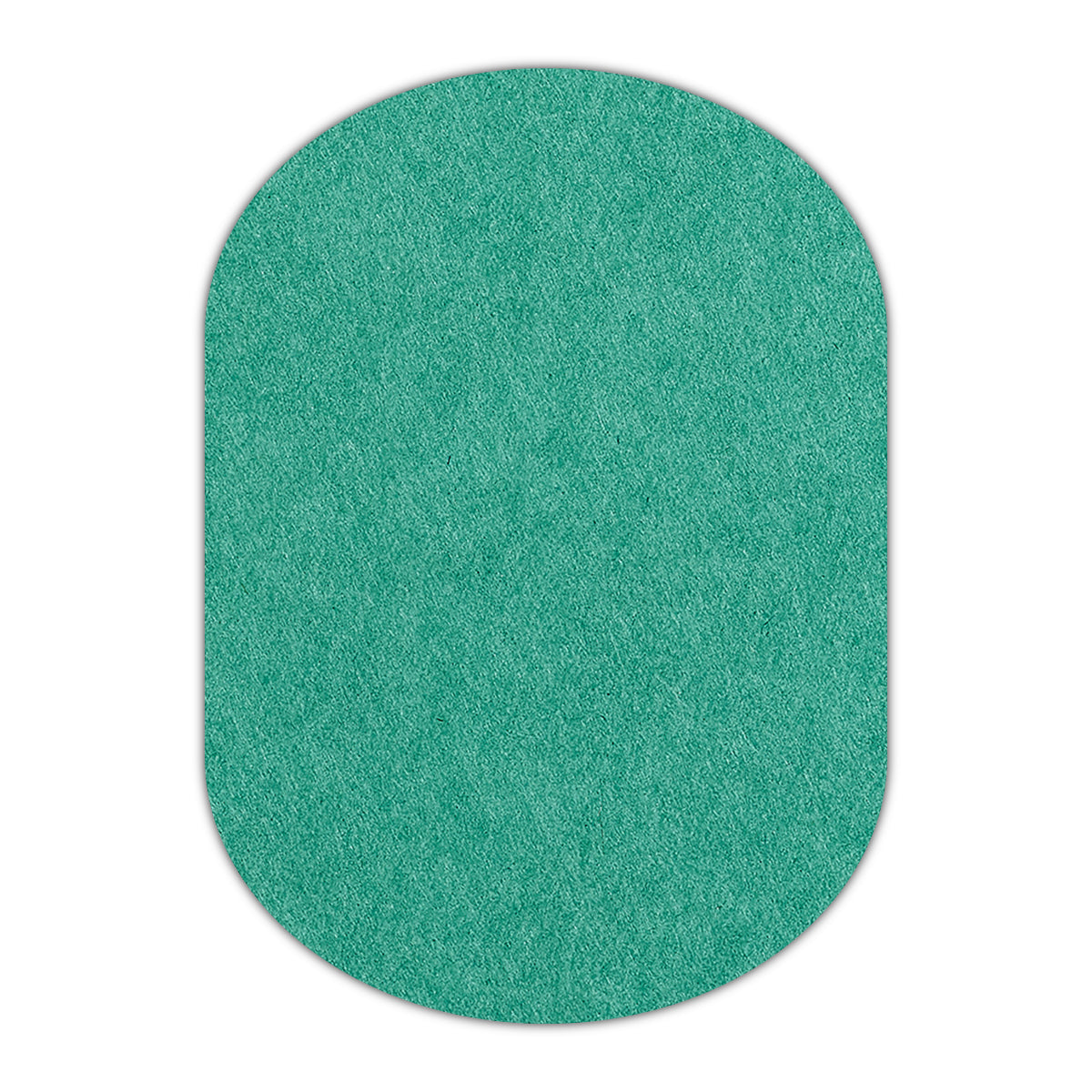 CMYK Print on Emerald Cardstock | Shape P25 | 2" x 3"