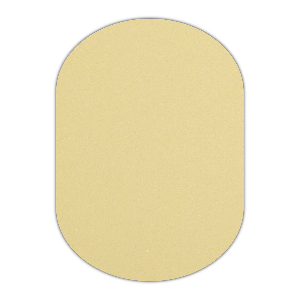 CMYK Print on Sorbet Yellow Cardstock | Shape P25 | 2" x 3"