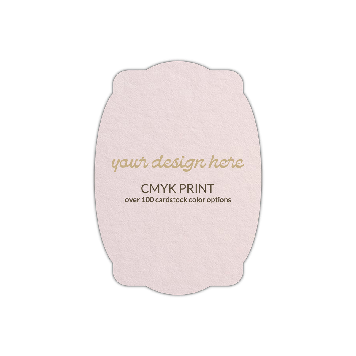Shape P26 Diecut Card | CMYK Print | 4.25" x 5.5"